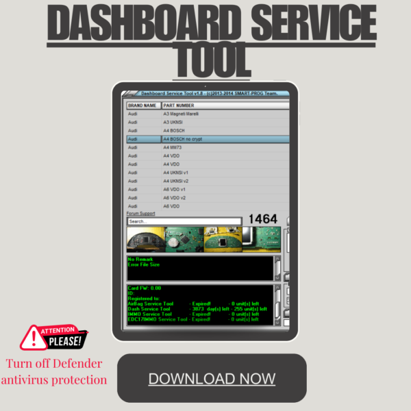 Dashboard Service Tool V1.8 - Image 5