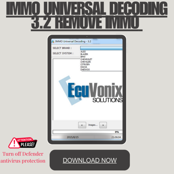 IMMO Universal Decoding 3.2 Remove IMMO ecuvonix solution - Image 5