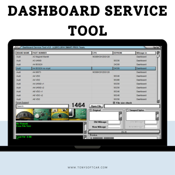 Dashboard Service Tool V1.8