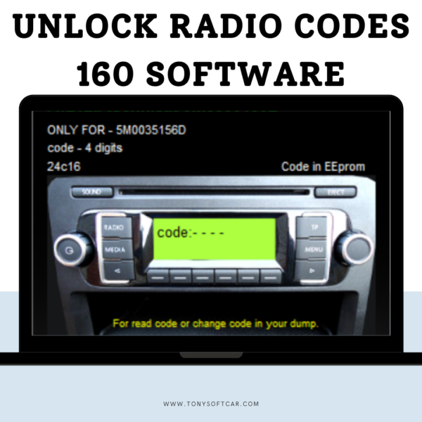 Unlock Radio Codes 160 software